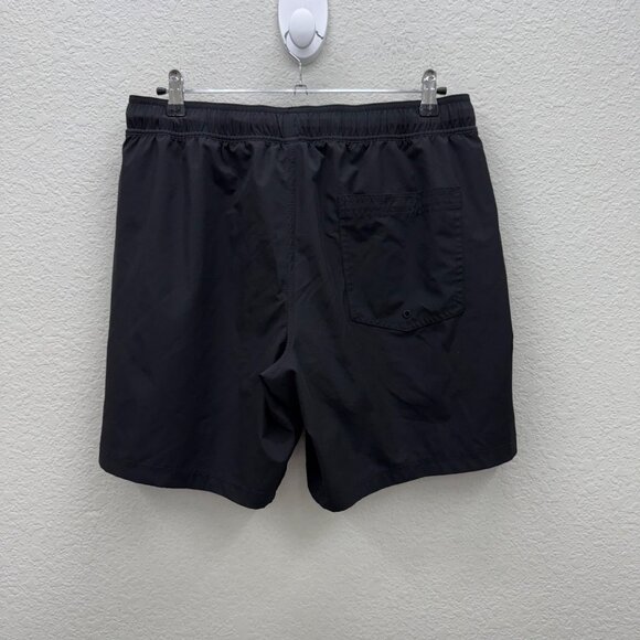 True Classic Black Performance Lined Swim Trunks Shorts with Pockets Mens Large - Picture 6 of 9
